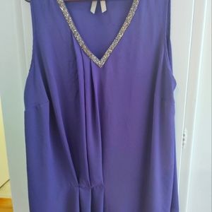 Purple Dress Top